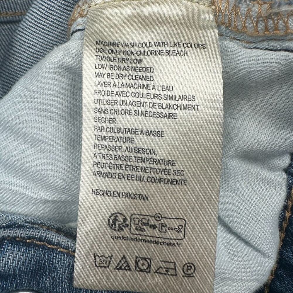 Anthropologie Pilcro Jeans Womens 32 Blue Straight Pockets Stretch High Rise - Picture 8 of 13